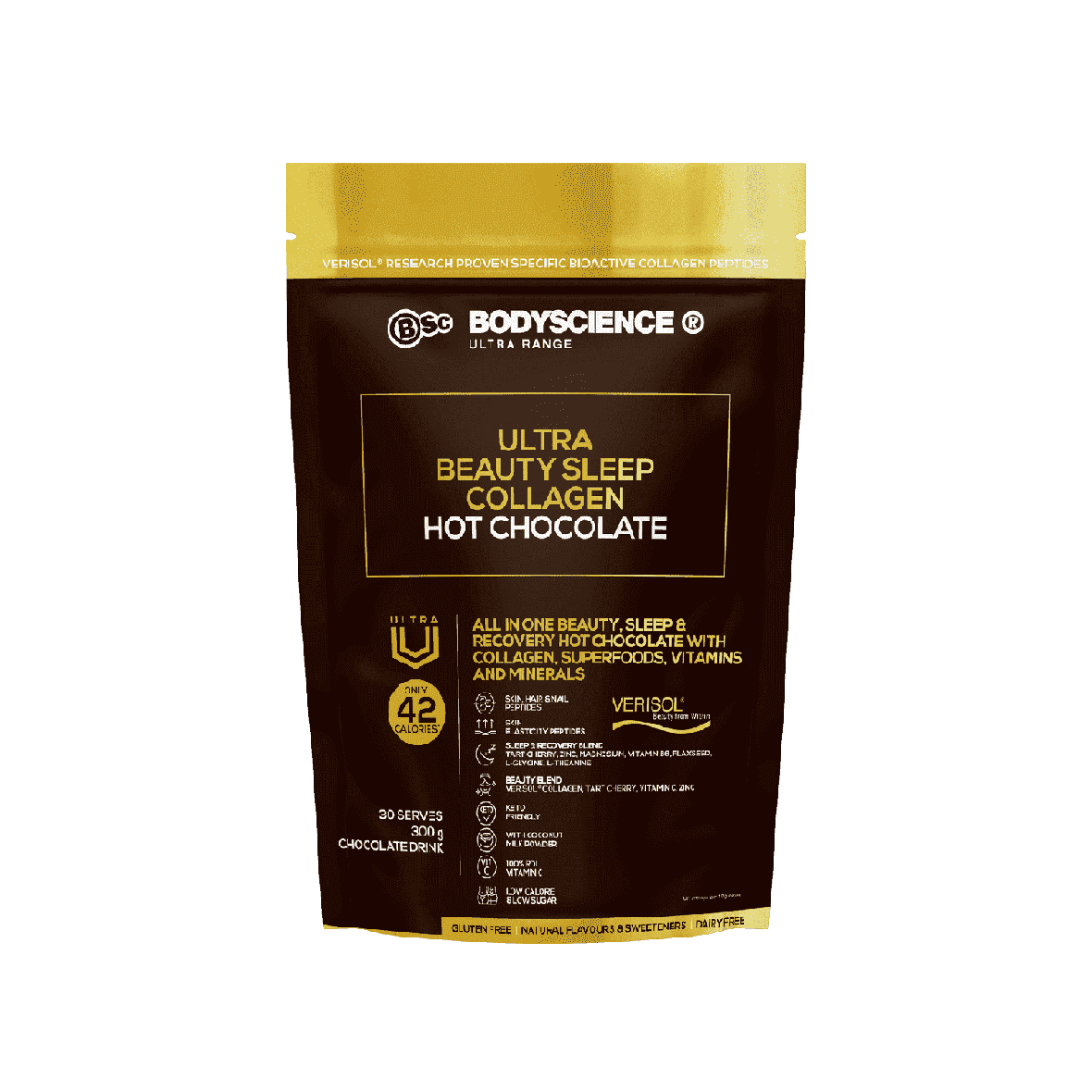 BSC Ultra Beauty Sleep Collagen Hot Chocolate - Stacked Supps