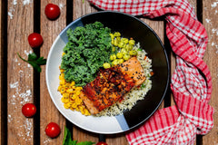 Salmon Poke Bowl GAIN by Papa Macros