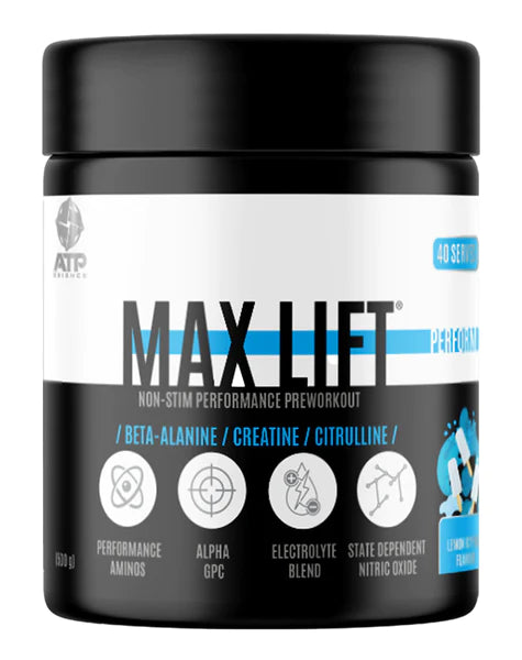 MAX LIFT BY ATP SCIENCE / NON STIM PRE WORKOUT – Stacked Supps