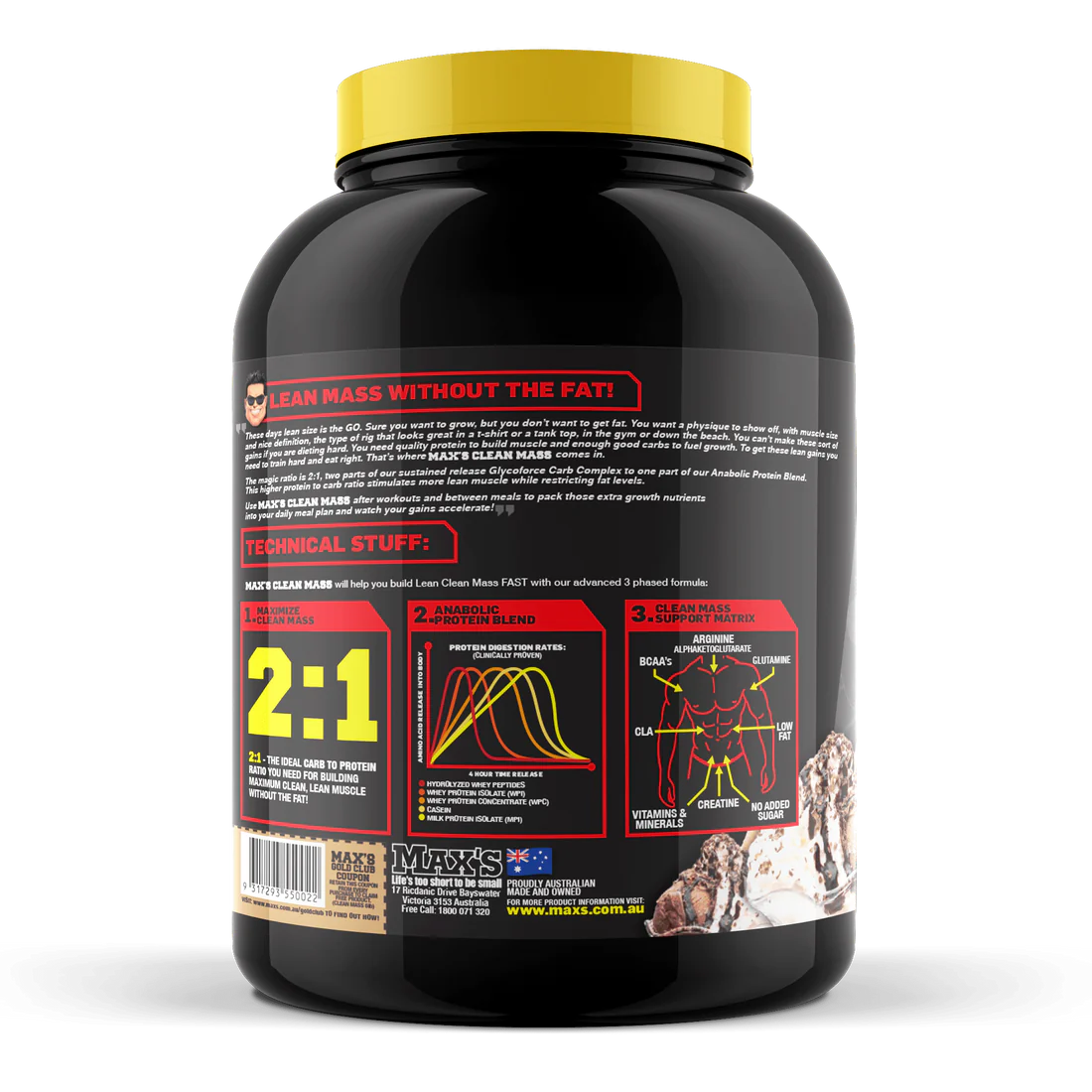 MAX'S Clean Mass – Stacked Supps