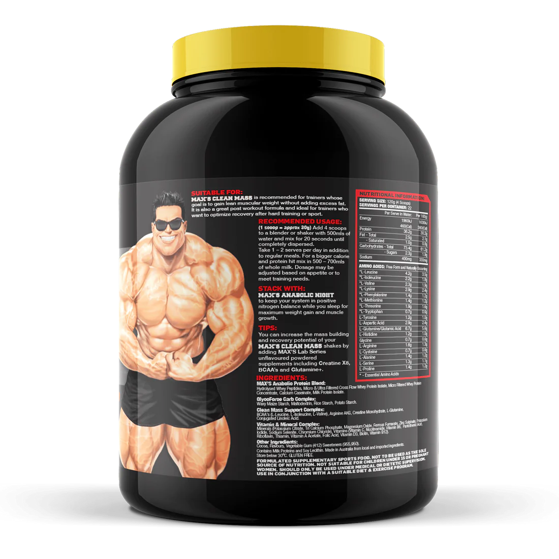 MAX'S Clean Mass – Stacked Supps