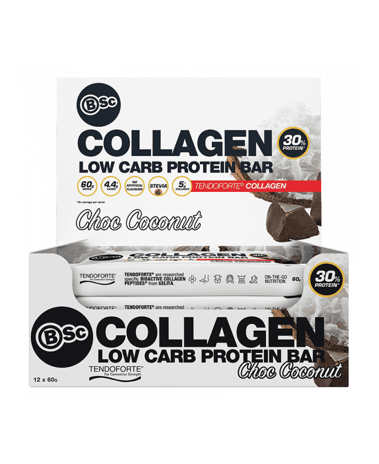 BSC Low Carb Collagen Protein Bar - Stacked Supps