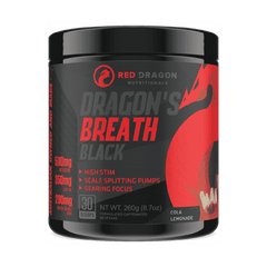 Dragons Breath Black Pre-Workout by Red Dragon Nutritionals - Stacked Supps
