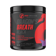 Dragons Breath Black Pre-Workout by Red Dragon Nutritionals - Stacked Supps