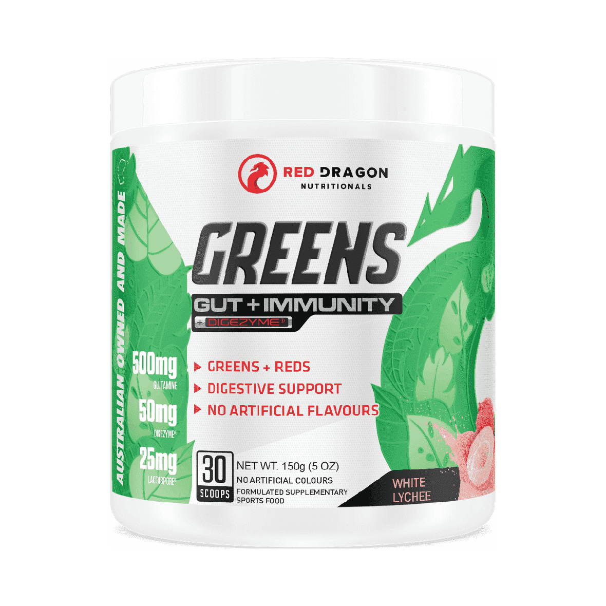 Red Dragon Greens - Stacked Supps