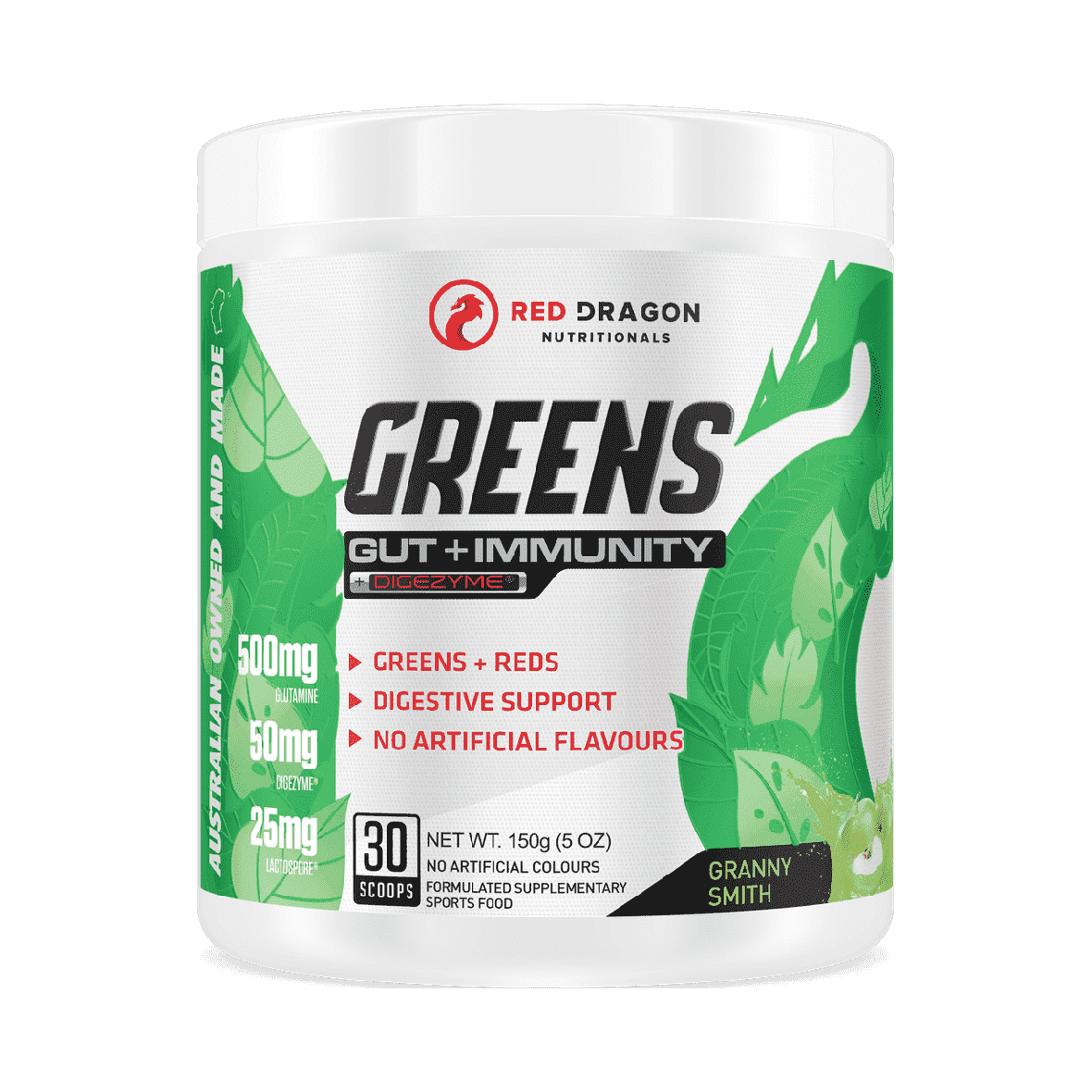 Red Dragon Greens - Stacked Supps